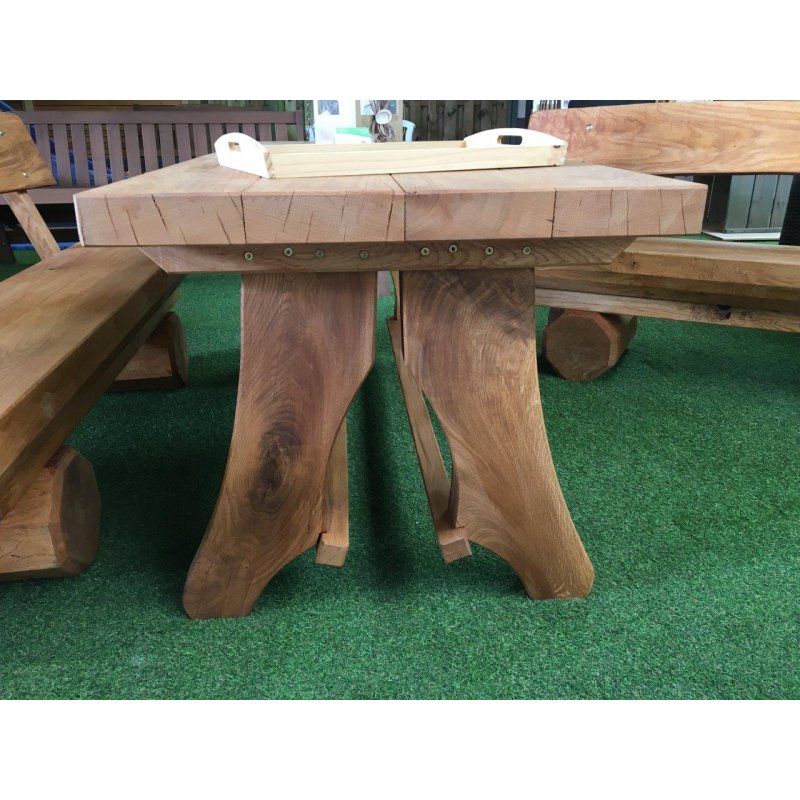 Gartentisch - Massiv Eiche (Risse und Äste zulässig), Eich