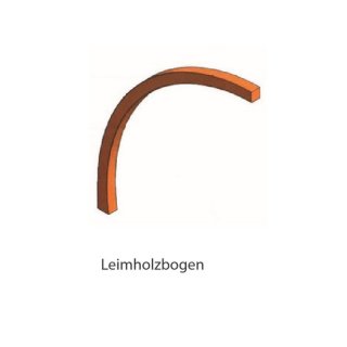11,8 x 12 cm Leimholzbogen Fichte als Viertelkreis, Sichtqualitä