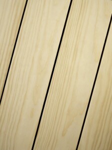 25 x 190 mm Accoya® Labella Nature Magnum acetylierte Pinus Radiata, Clip-Nut mit Labella-4 mm Clip (RC-02) oder ROG-Clip (RC-01) & T3601, Select Hobelung, glatt gehobelt Kanten gefast, unbehandelt (DK1), 50 Jahre Garantie, Längen: 300 bis 480 cm