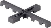 DISTANZ-KREUZ Rog-Clip 2.0 ca. 7 mm für die Befestigung von Accoya & Thermoholz Terrassendielen mit Abstandsfuge zur Vermeidung von Staunässe ohne Schrauben (Karton à 100 Stk.), Verbrauch: 142 mm = 16 St. / 190 mm = 13 St / qm