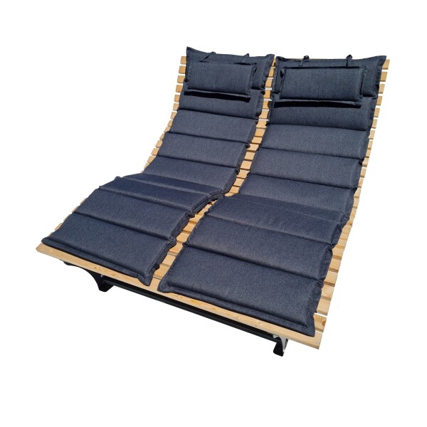 Waldsofa Einzel - Polsterauflage RELAX Anthrazit OUTDOOR (Kartonverpackt) für Wellenliegen, Saunaliegen, Waldsofas, Strandsofa usw. geeignet. Format / Abmessungen der Auflage: (LxBxH) 190 x 67 x 4 cm Verfügbarkeit auf Anfrage !