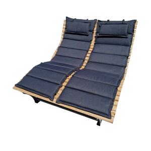 Waldsofa Einzel - Polsterauflage RELAX Anthrazit OUTDOOR...