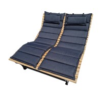 Waldsofa Einzel - Polsterauflage RELAX Anthrazit OUTDOOR (Kartonverpackt) für Wellenliegen, Saunaliegen, Waldsofas, Strandsofa usw. geeignet. Format / Abmessungen der Auflage: (LxBxH) 190 x 67 x 4 cm Verfügbarkeit auf Anfrage !