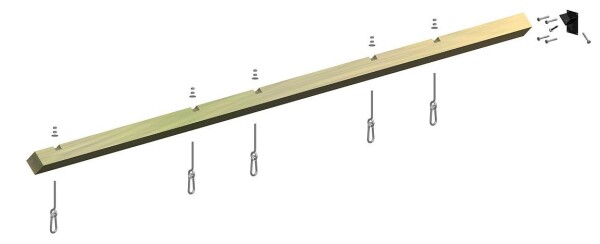 Multi-Play Schaukelbalken 9x9x360cm, , VE: 1, Art.-Nr.: 67523 (Ab Lager Lübbecke / Verfügbarkeit auf Anfrage)