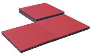 Multi-Play Fallschutzmatten, rot (2er-Set), 50x50x3,5cm,...