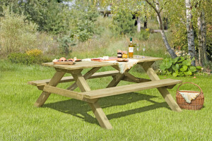 Picknicktisch, 180x170x75cm, VE: 4, Art.-Nr.: 66035 (Ab...