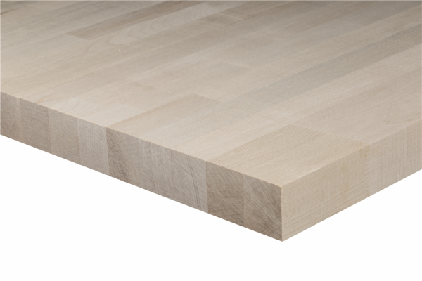 20 x 1210 x 1500 mm Leimholzplatte Ahorn europäisch AB, foliert, Laubholz, Leimholz nach EN 13353, durchgehende Lamelle (Preis / qm: 112,336 €)