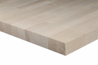 19 x 1210 x 2500 mm Leimholzplatte Ahorn europäisch A/B, foliert, Laubholz keilgezinkte, D3 verleimt, Lamelle 40-42 mm (Preis / qm: 94,3432 €)